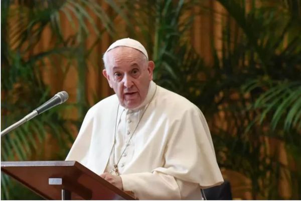 Le pape François au Vatican