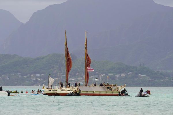 La pirogue Hokulea à O'ahu